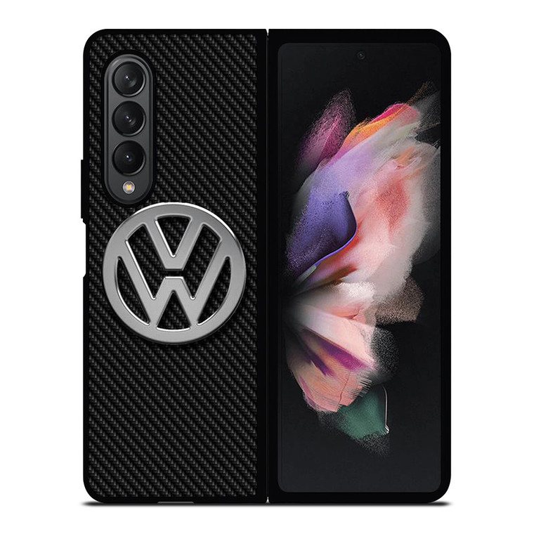 VW VOLKSWAGEN LOGO CARBON Samsung Galaxy Z Fold 3 Case Cover