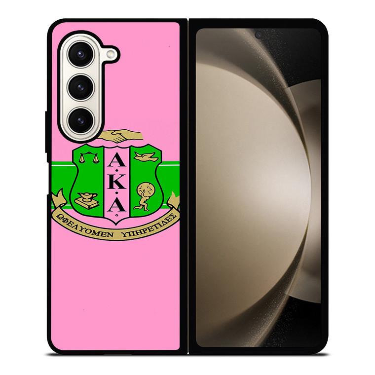 AKA PINK AND GREEN Samsung Galaxy Z Fold 5 Case Cover