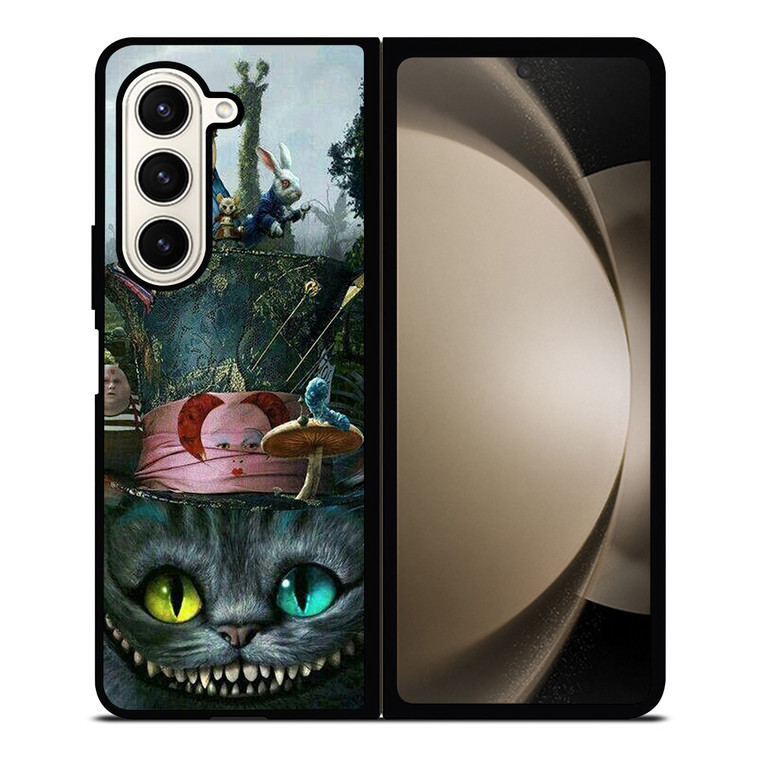ALICE IN WONDERLAND CAT Samsung Galaxy Z Fold 5 Case Cover