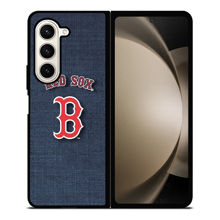 BOSTON RED SOX LOGO JEANS Samsung Galaxy Z Fold 5 Case Cover