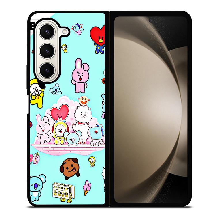 BTS BT21 LINE Samsung Galaxy Z Fold 5 Case Cover