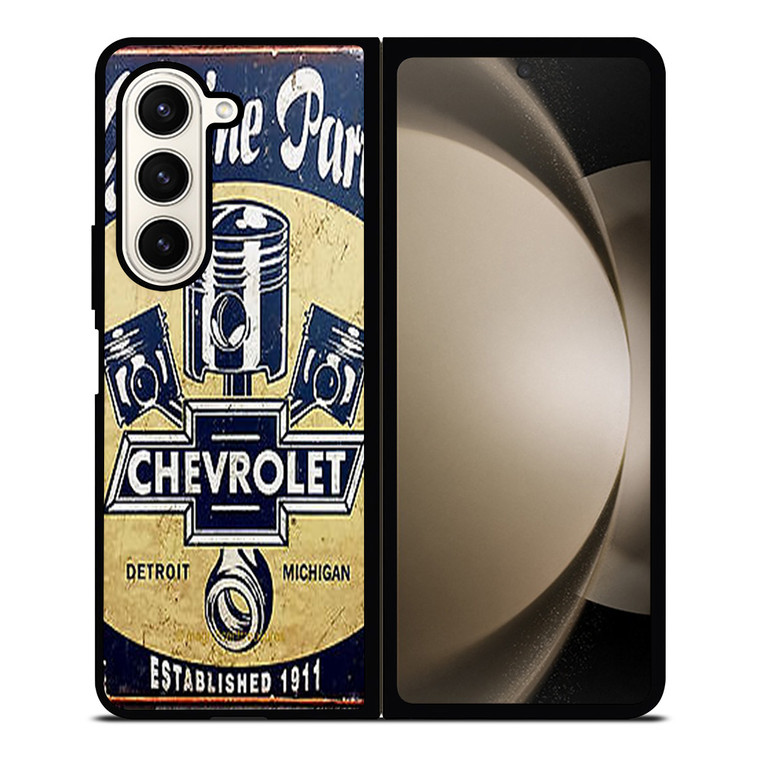 CHEVY RETRO CAR POSTER Samsung Galaxy Z Fold 5 Case Cover