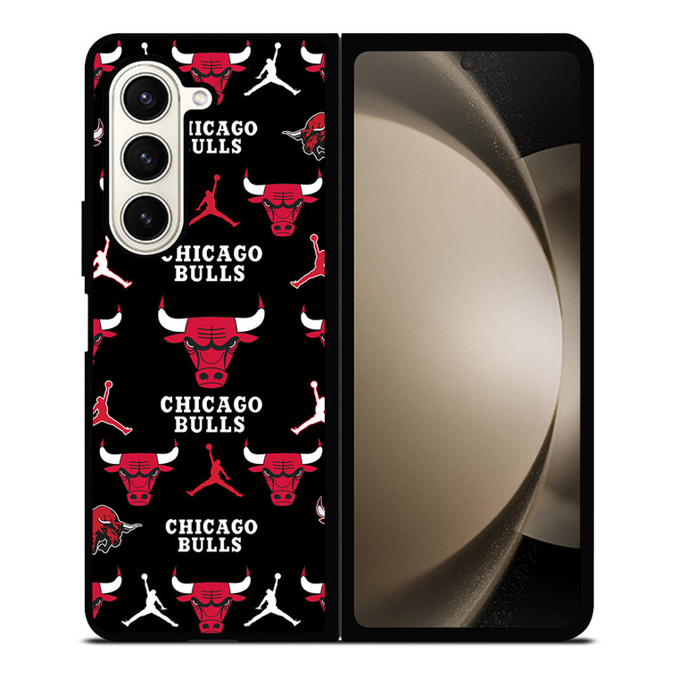 CHICAGO BULLS COLLAGE Samsung Galaxy Z Fold 5 Case Cover CHICAGO BULLS COLLAGE Samsung Galaxy Z Fold 5 Case Cover