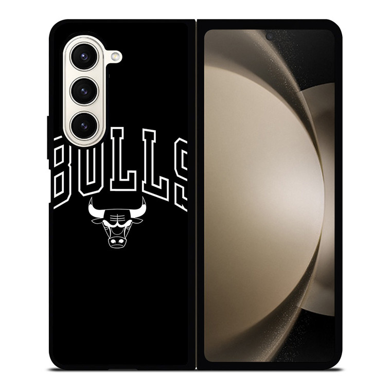 CHICAGO BULLS LOGO BLACK Samsung Galaxy Z Fold 5 Case Cover CHICAGO BULLS LOGO BLACK Samsung Galaxy Z Fold 5 Case Cover
