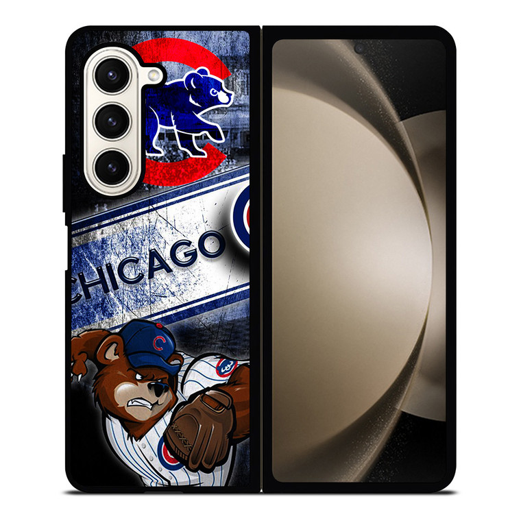 CHICAGO CUBS 3 Samsung Galaxy Z Fold 5 Case Cover