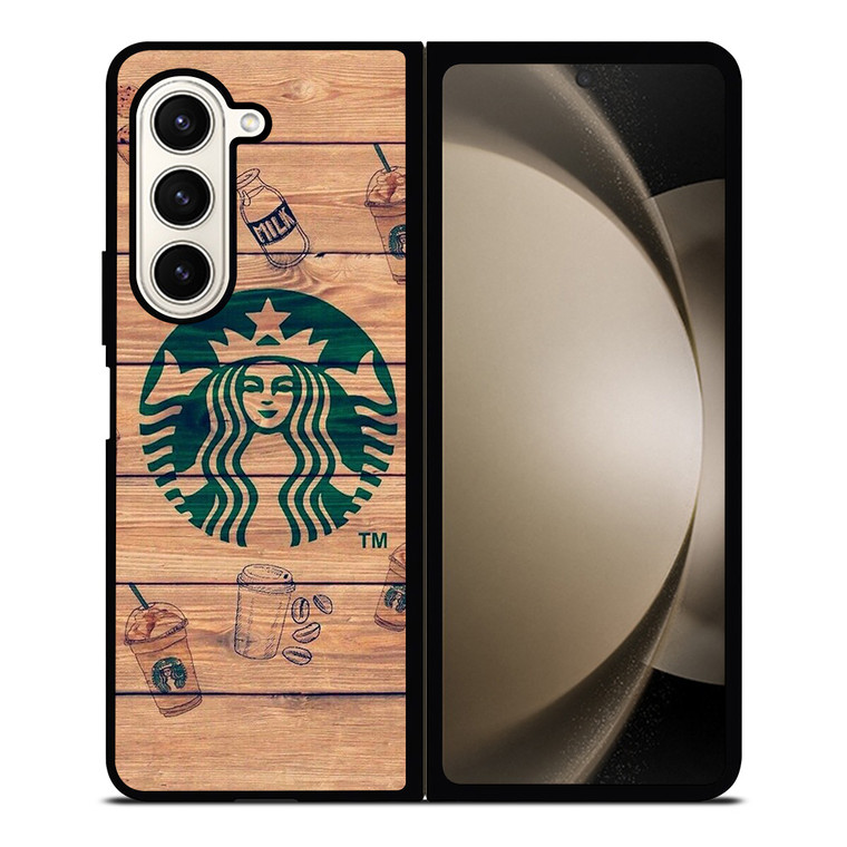 COFFEESHOP STARBUCK WOODEN LOGO Samsung Galaxy Z Fold 5 Case Cover COFFEESHOP STARBUCK WOODEN LOGO Samsung Galaxy Z Fold 5 Case Cover