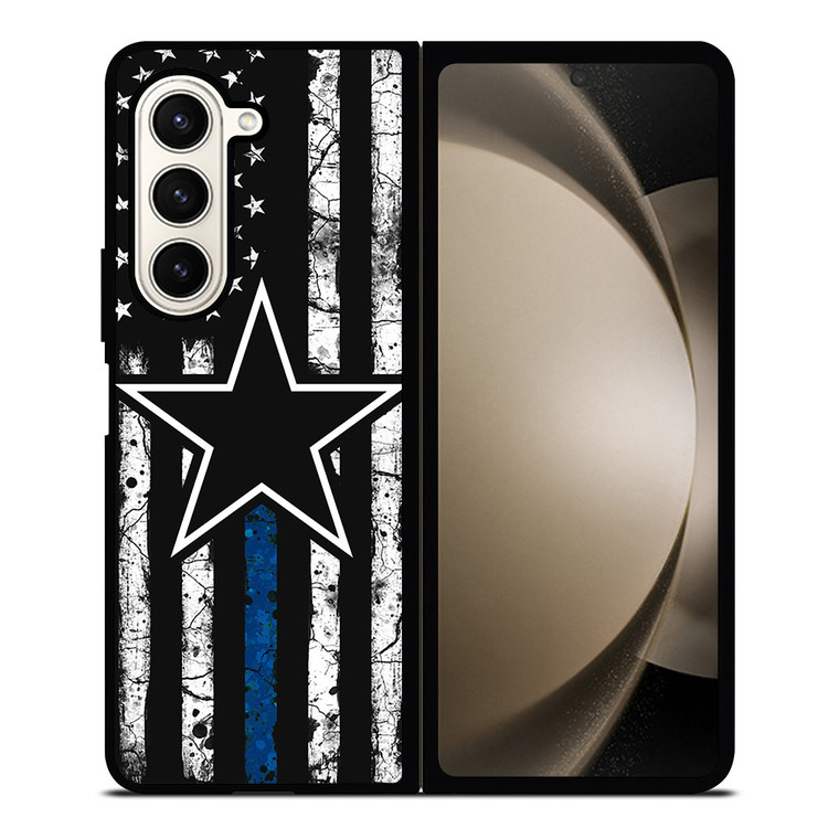 DALLAS COWBOYS THIN BLUE Samsung Galaxy Z Fold 5 Case Cover
