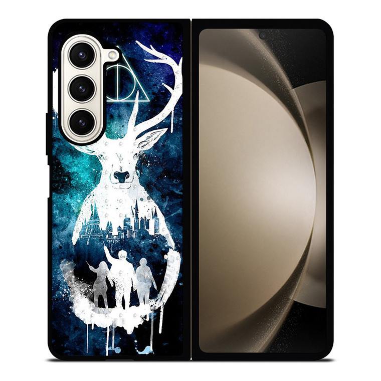 DEATHLY HALLOWS HARRY POTTER AQUARELL Samsung Galaxy Z Fold 5 Case Cover