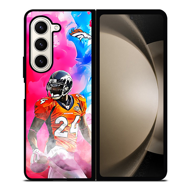DENVER BRONCOS 24 CHAMP BAILEY Samsung Galaxy Z Fold 5 Case Cover