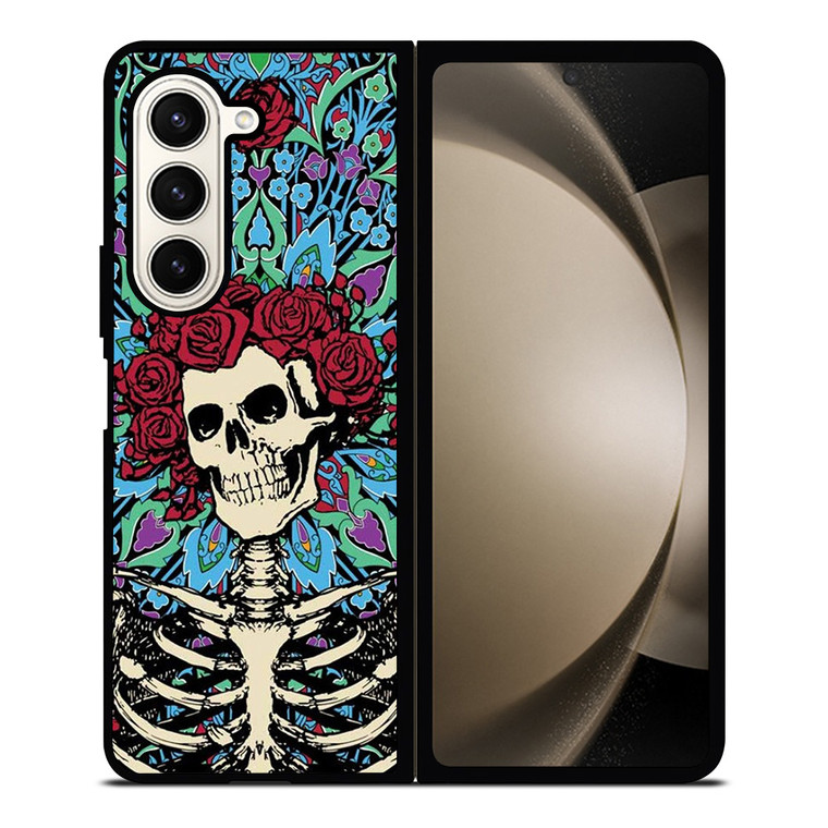 GRATEFUL DEAD SKELETON AND ROSES Samsung Galaxy Z Fold 5 Case Cover