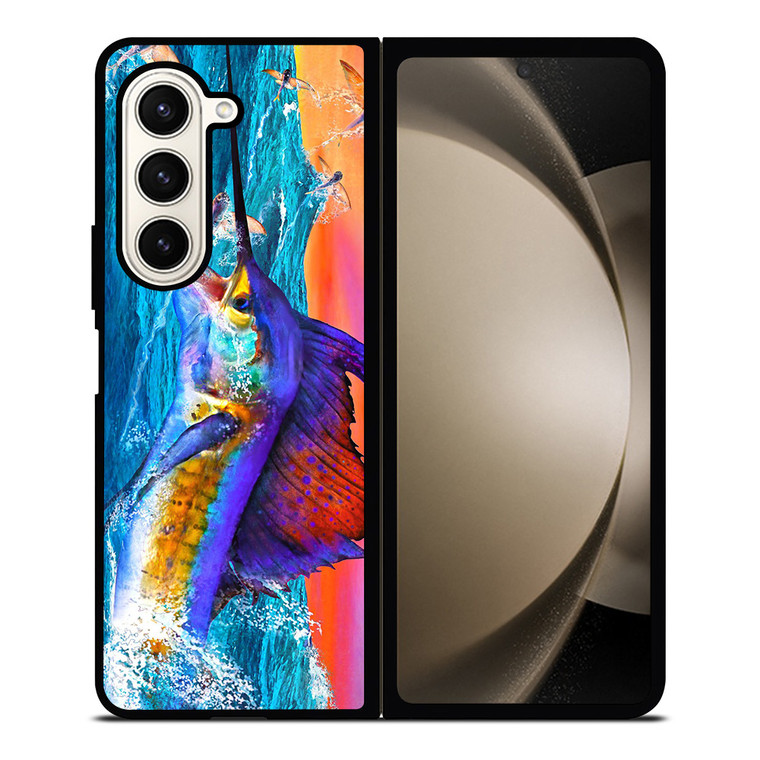 GUY HARVEY ISLAND MARLIN BOAT 2 Samsung Galaxy Z Fold 5 Case Cover GUY HARVEY ISLAND MARLIN BOAT 2 Samsung Galaxy Z Fold 5 Case Cover