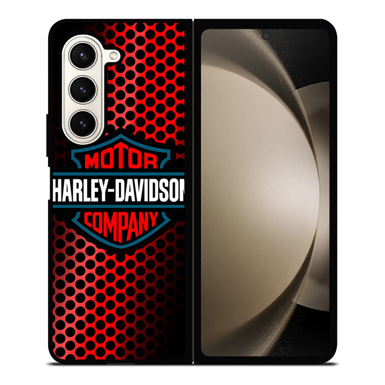 HARLEY DAVIDSON LOGO RED Samsung Galaxy Z Fold 5 Case Cover