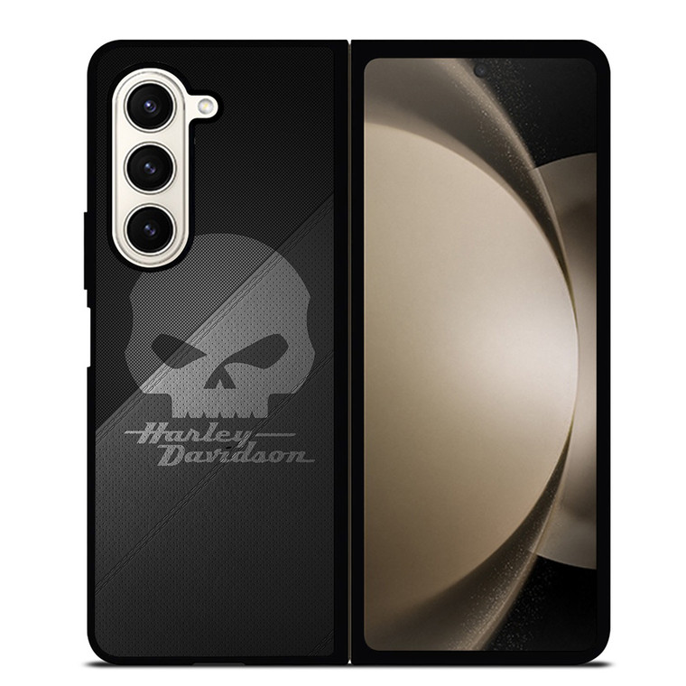 HARLEY DAVIDSON LOGO SKULL 3 Samsung Galaxy Z Fold 5 Case Cover