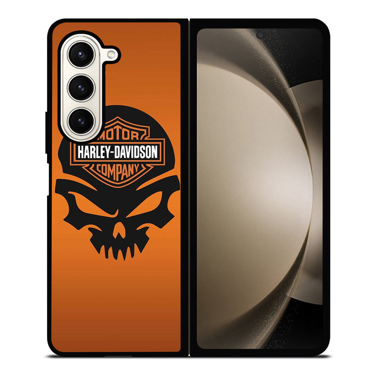 HARLEY DAVIDSON MOTORCYCLE SKULL LOGO Samsung Galaxy Z Fold 5 Case Cover