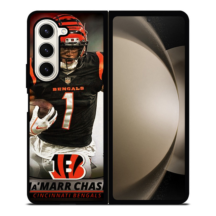 JA'MARR CHASE CINCINNATI BENGALS Samsung Galaxy Z Fold 5 Case Cover