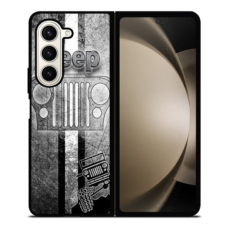 JEEP LOGO SILVER Samsung Galaxy Z Fold 5 Case Cover