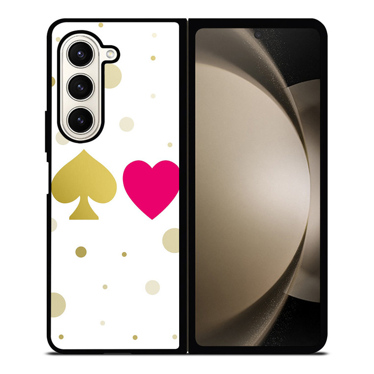 KATE SPADE AND HEART NEW YORK LOGO Samsung Galaxy Z Fold 5 Case Cover