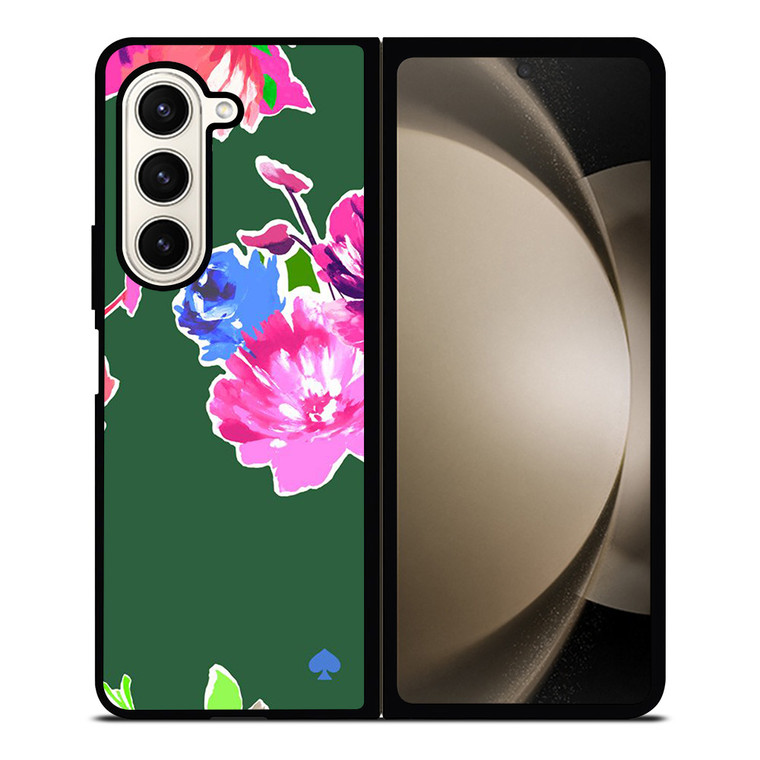 KATE SPADE NEW YORK GREEN FLORAL Samsung Galaxy Z Fold 5 Case Cover