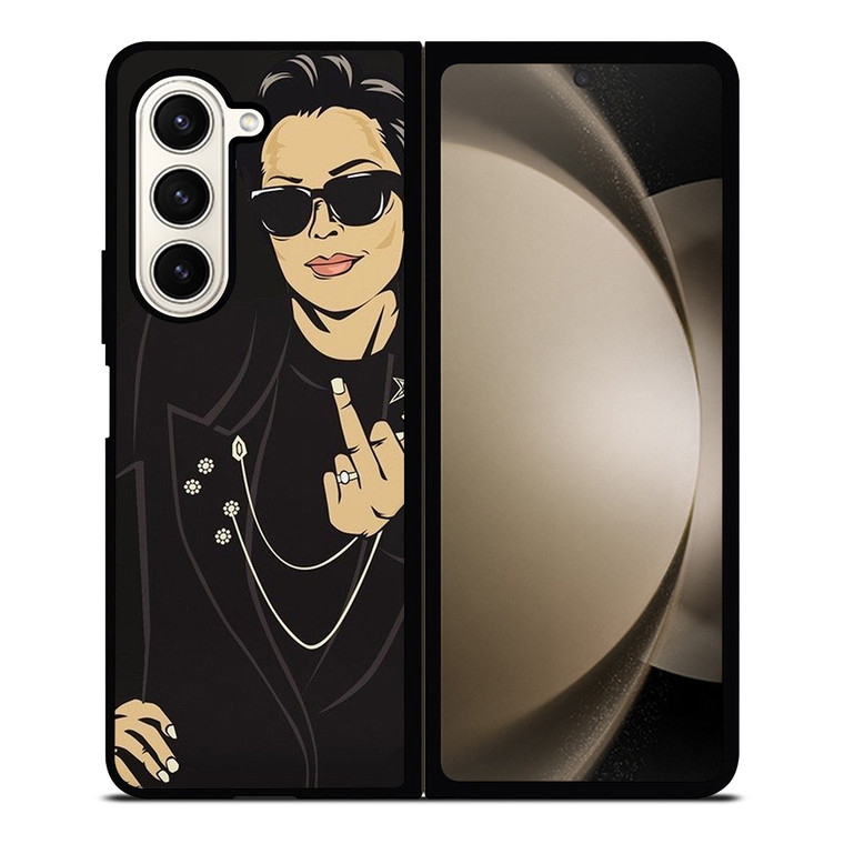 KRIS JENNER MIDDLE FINGER Samsung Galaxy Z Fold 5 Case Cover