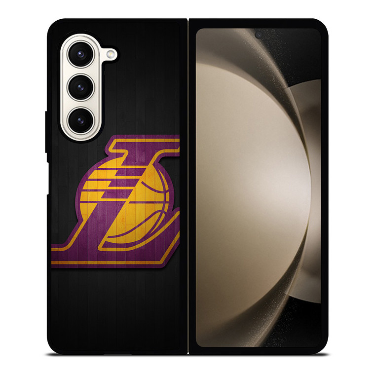 LA LAKERS WOODEN LOGO Samsung Galaxy Z Fold 5 Case Cover
