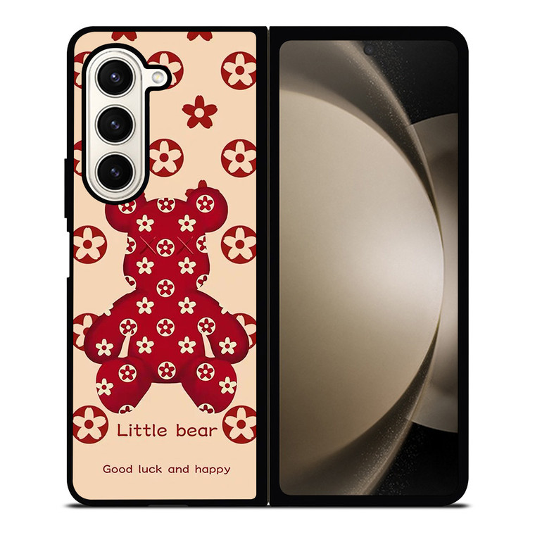 LITTLE BEAR BRICK KAWS RED Samsung Galaxy Z Fold 5 Case Cover