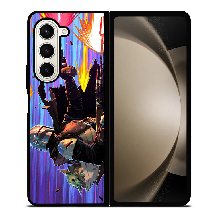 MANDALORIAN GROGU BABY YODA STAR WARS Samsung Galaxy Z Fold 5 Case Cover