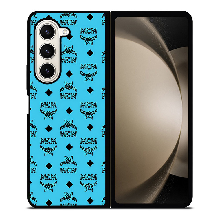 MCM WORLDWIDE ICON BLUE Samsung Galaxy Z Fold 5 Case Cover