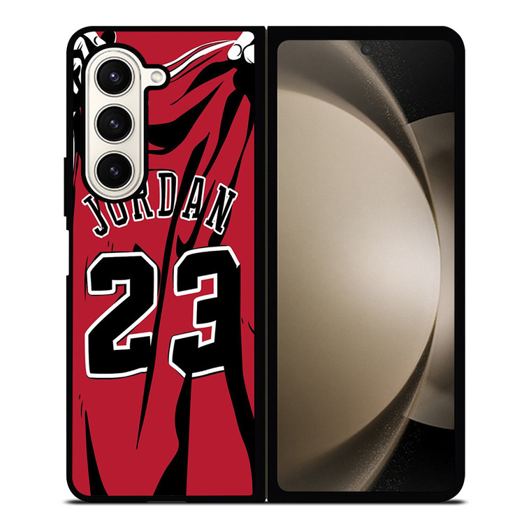 MICHAEL JORDAN 23 JERSEY ART Samsung Galaxy Z Fold 5 Case Cover