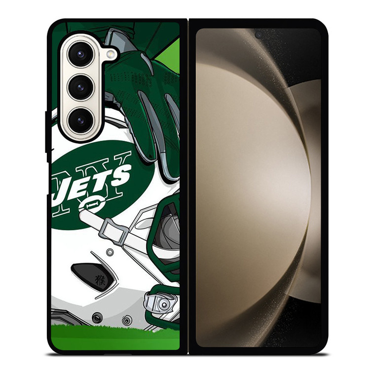 NEW YORK JETS HELMET LOGO Samsung Galaxy Z Fold 5 Case Cover
