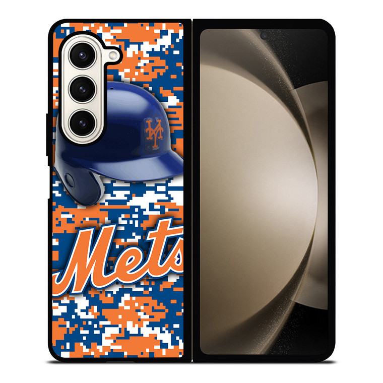 NEW YORK METS CAMO Samsung Galaxy Z Fold 5 Case Cover