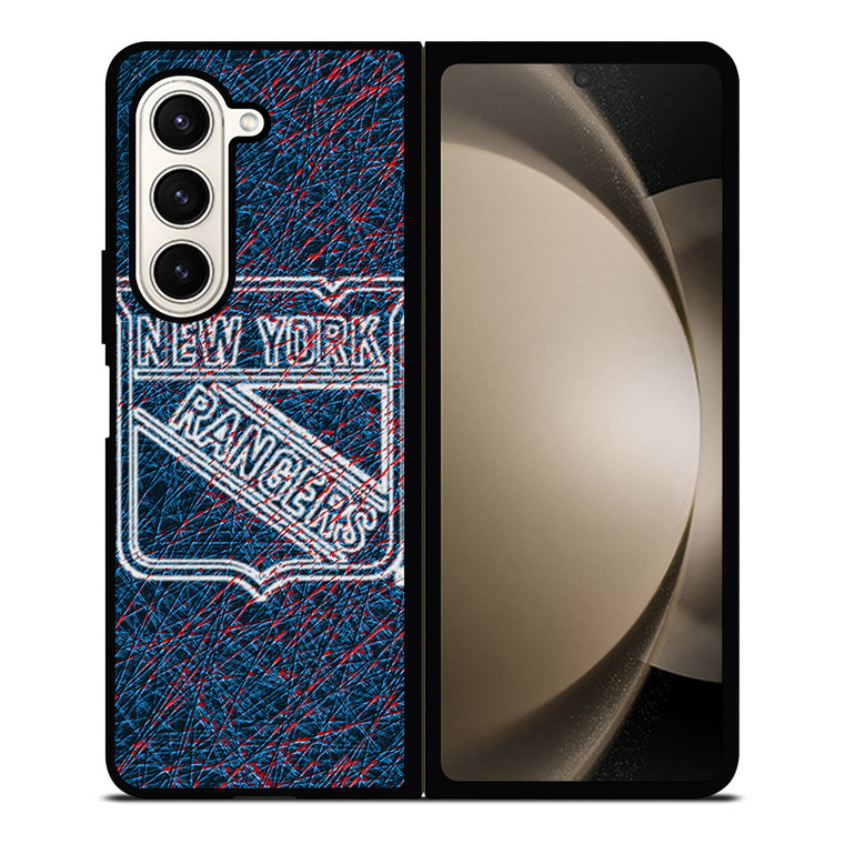 NEW YORK RANGERS ABSTRACT Samsung Galaxy Z Fold 5 Case Cover