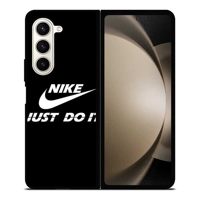 NIKE JUST DO IT BLACK Samsung Galaxy Z Fold 5 Case Cover NIKE JUST DO IT BLACK Samsung Galaxy Z Fold 5 Case Cover