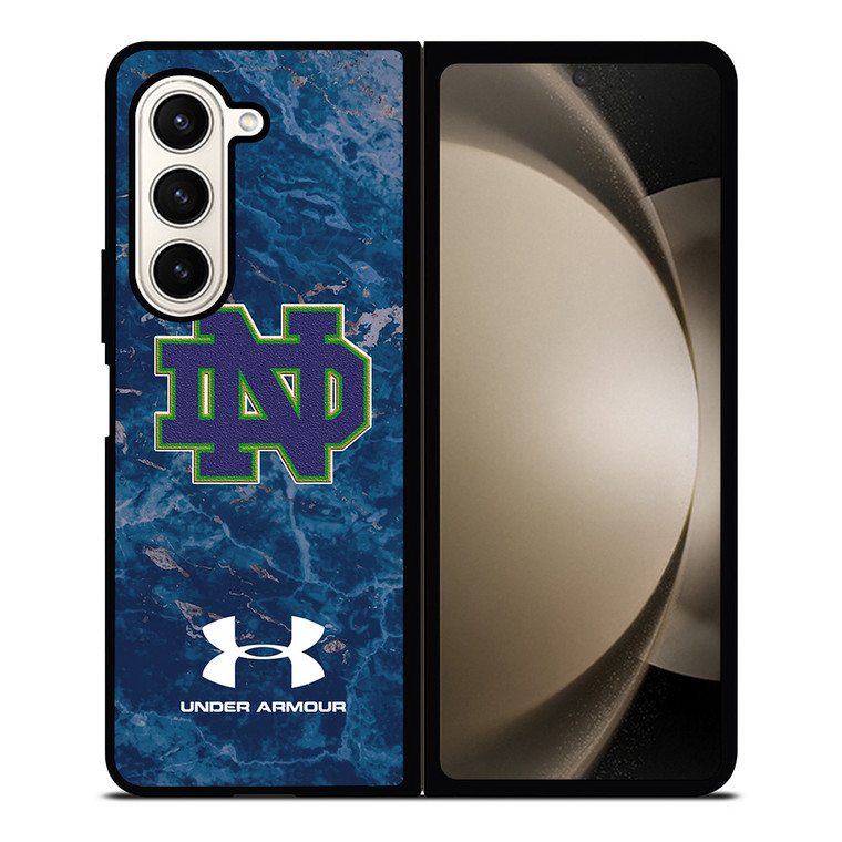 NOTRE DAME FIGHTING FOOTBALL UNDER ARMOUR Samsung Galaxy Z Fold 5 Case Cover