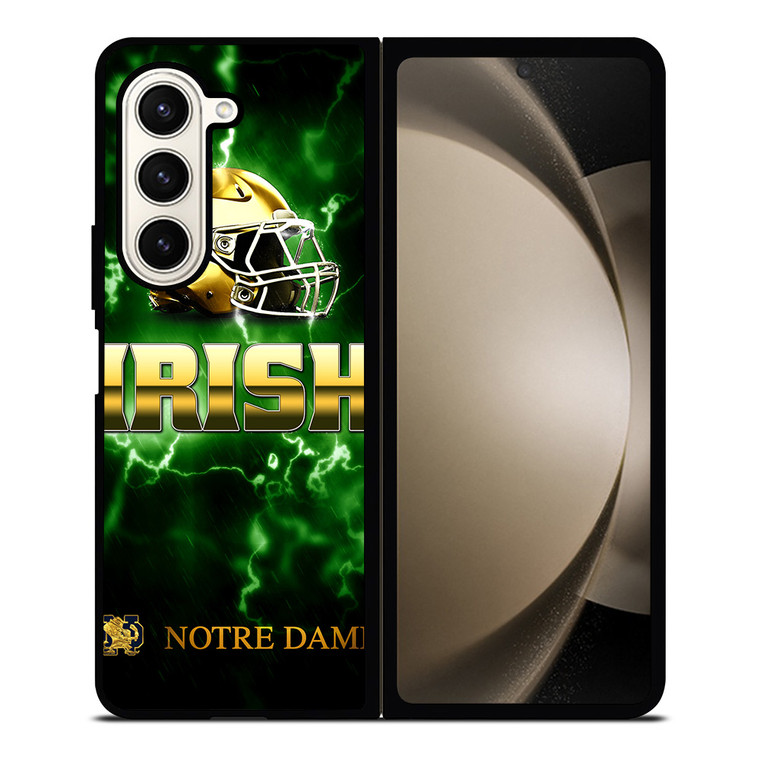 NOTRE DAME IRISH LOGO GREEN Samsung Galaxy Z Fold 5 Case Cover