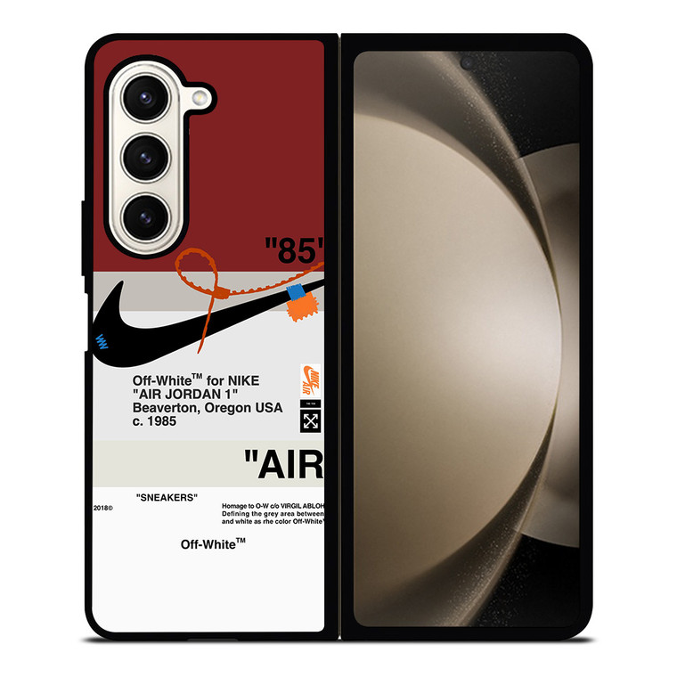 OFF WHITE NIKE AIR JORDAN Samsung Galaxy Z Fold 5 Case Cover