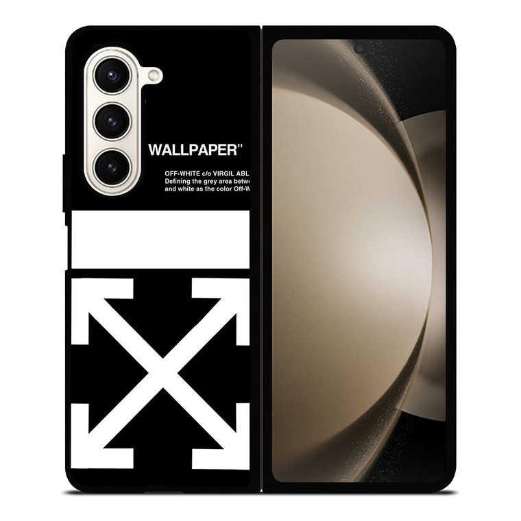 OFF WHITE Samsung Galaxy Z Fold 5 Case Cover OFF WHITE Samsung Galaxy Z Fold 5 Case Cover