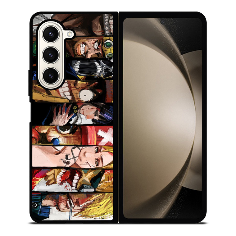 ONE PIECE CHARACTER COLLAGE Samsung Galaxy Z Fold 5 Case Cover