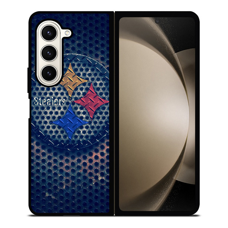 PITTSBURGH STEELERS RUSTY CIRCLE LOGO Samsung Galaxy Z Fold 5 Case Cover