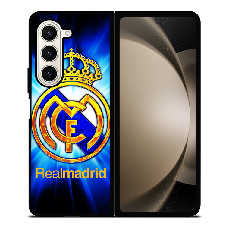 REAL MADRID BLUE Samsung Galaxy Z Fold 5 Case Cover REAL MADRID BLUE Samsung Galaxy Z Fold 5 Case Cover