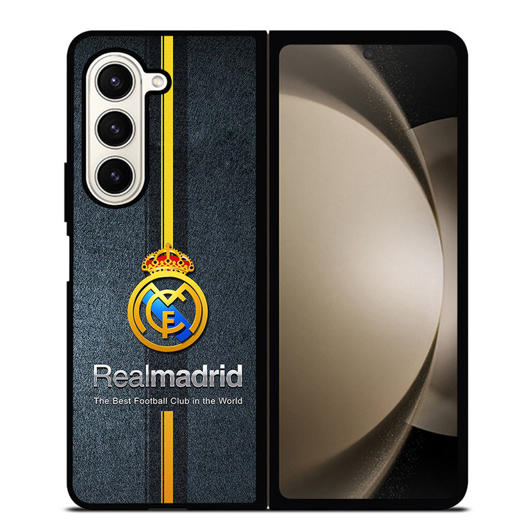 REAL MADRID SPAIN LOGO 2 Samsung Galaxy Z Fold 5 Case Cover REAL MADRID SPAIN LOGO 2 Samsung Galaxy Z Fold 5 Case Cover