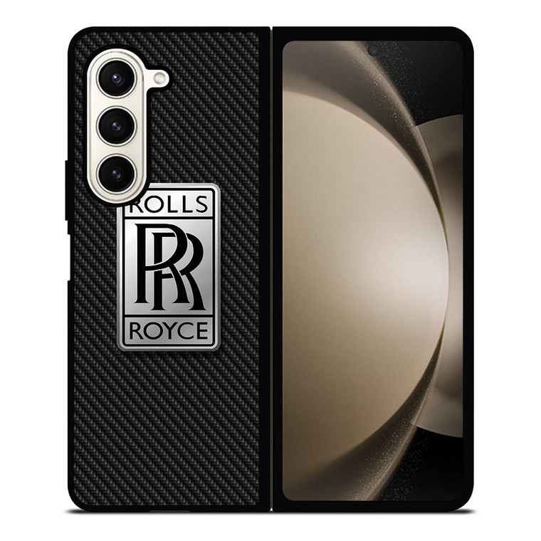 ROLLS ROYCE LOGO CARBON Samsung Galaxy Z Fold 5 Case Cover ROLLS ROYCE LOGO CARBON Samsung Galaxy Z Fold 5 Case Cover