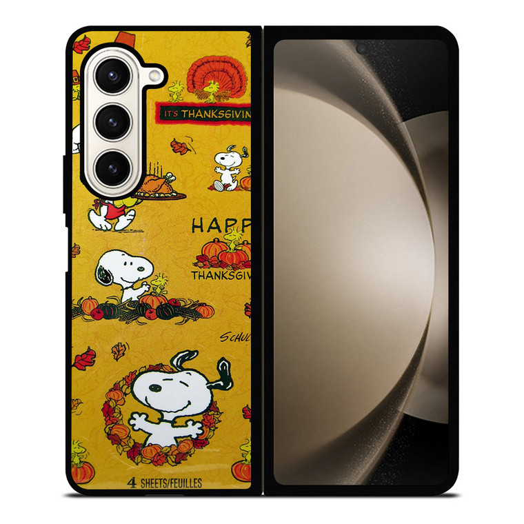 SNOOPY THE PEANUTS THANKSGIVING Samsung Galaxy Z Fold 5 Case Cover