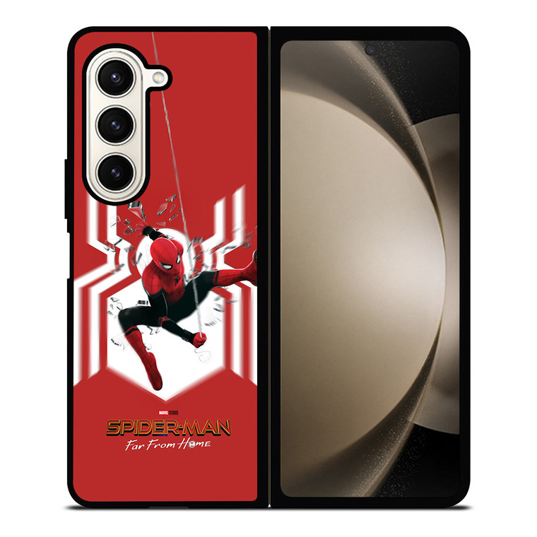 SPIDERMAN FAR FROM HOME LOGO RED ACTION Samsung Galaxy Z Fold 5 Case Cover