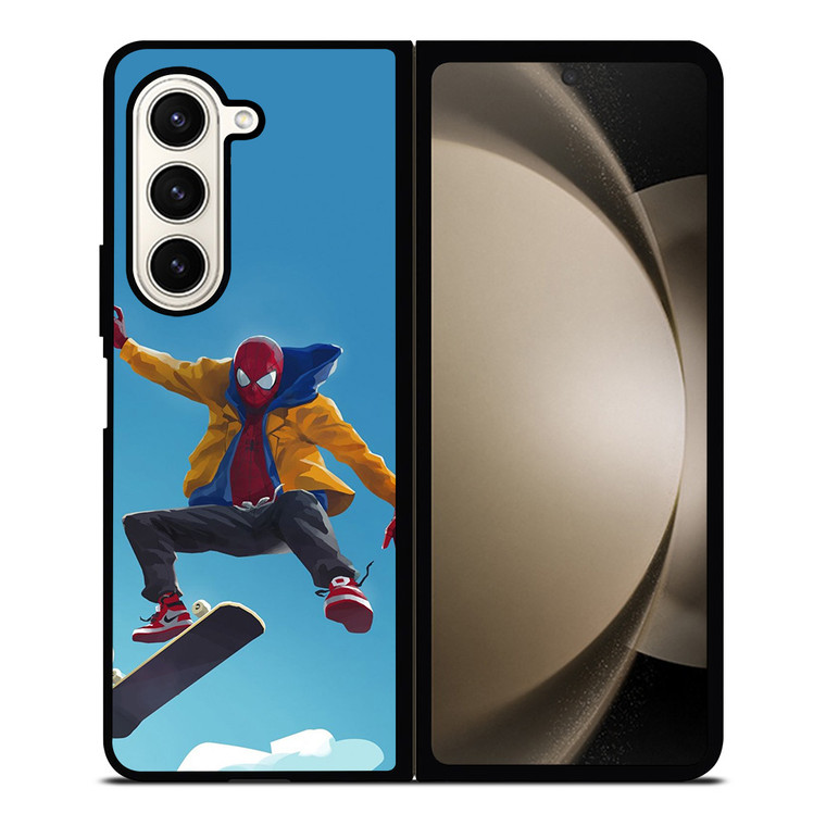 SPIDERMAN SKATE ON THE SKY Samsung Galaxy Z Fold 5 Case Cover