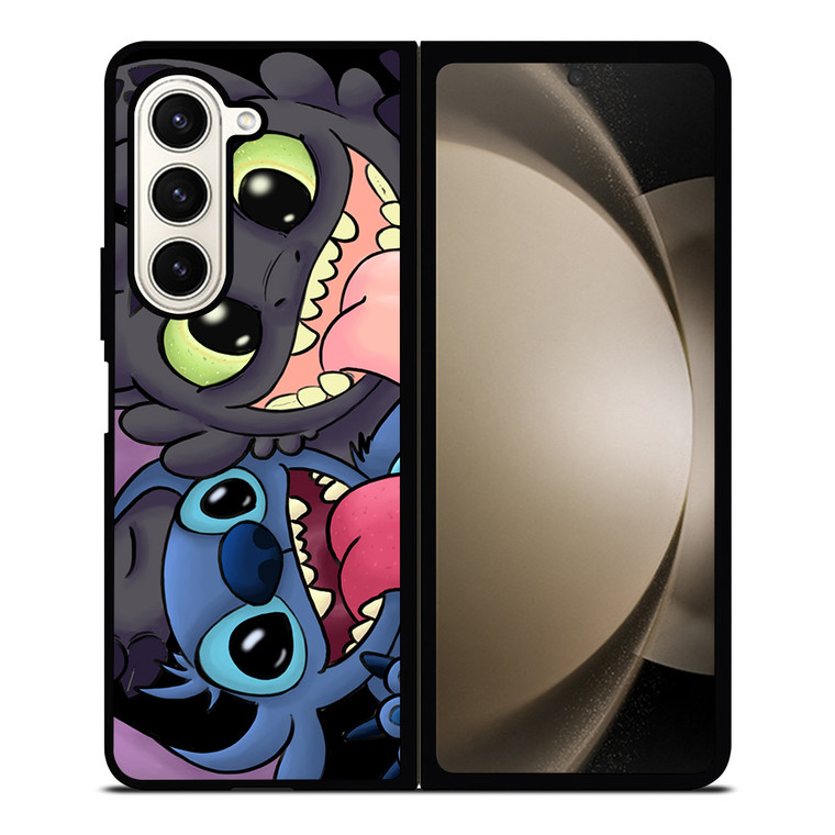 STITCH AND TOOTHLESS CARTOON Samsung Galaxy Z Fold 5 Case Cover