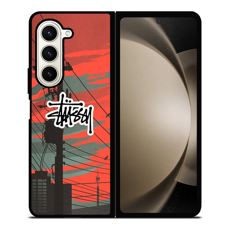 STUSSY LOGO METRO CITY Samsung Galaxy Z Fold 5 Case Cover