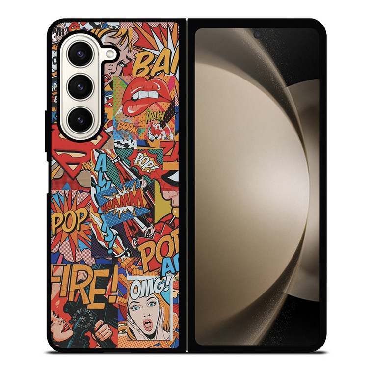 SUPERMAN POP ART COMIC Samsung Galaxy Z Fold 5 Case Cover SUPERMAN POP ART COMIC Samsung Galaxy Z Fold 5 Case Cover