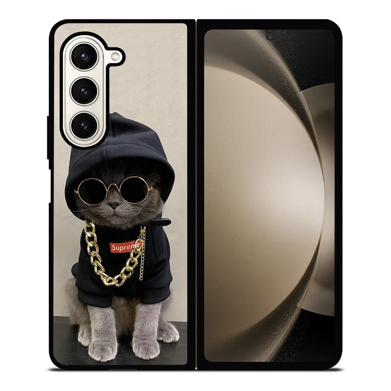 SUPREME HYPER BEAST CAT Samsung Galaxy Z Fold 5 Case Cover