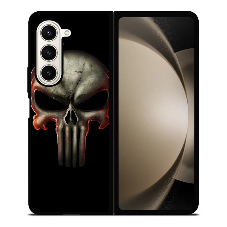 THE PUNISHER SKULL METAL 2 Samsung Galaxy Z Fold 5 Case Cover