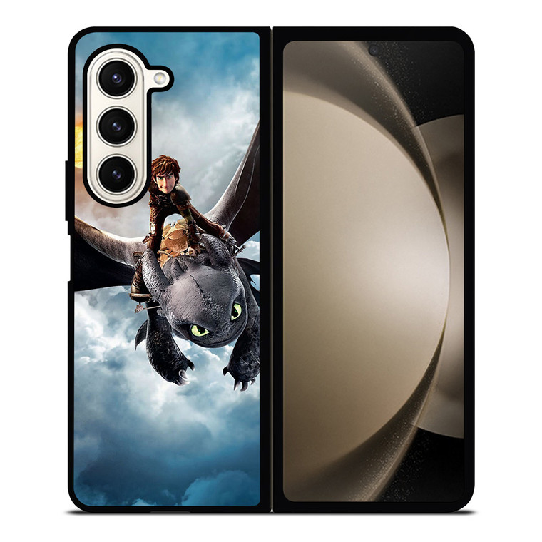 TOOTHLESS AND HICCUP TRAIN YOUR DRAGON Samsung Galaxy Z Fold 5 Case Cover